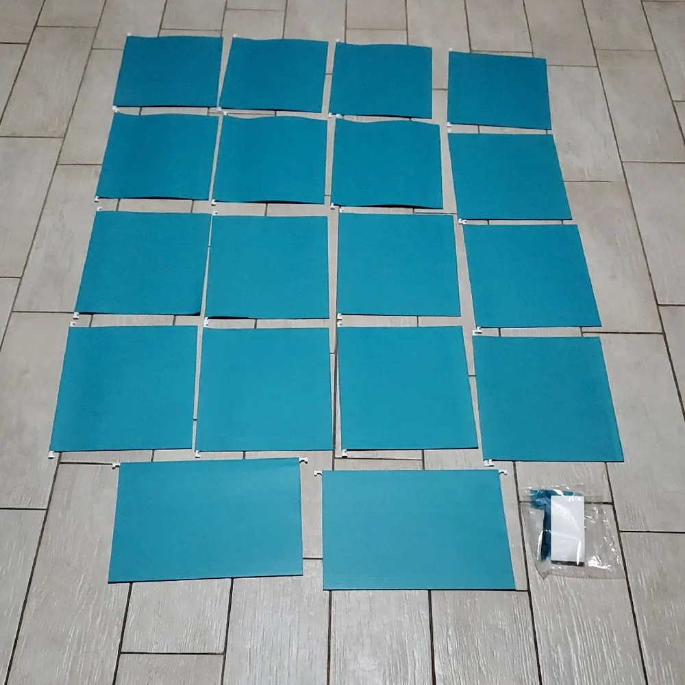 Smeade Blue Hanging Folders - Set of 18, Letter Size